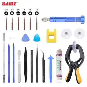 Online New Combination 24 In 1 Repair Tools Kit With Screen Pliers Screwdriver For IPhone 7 Tablet PC Cell Phone Replace LCD 100set/lot