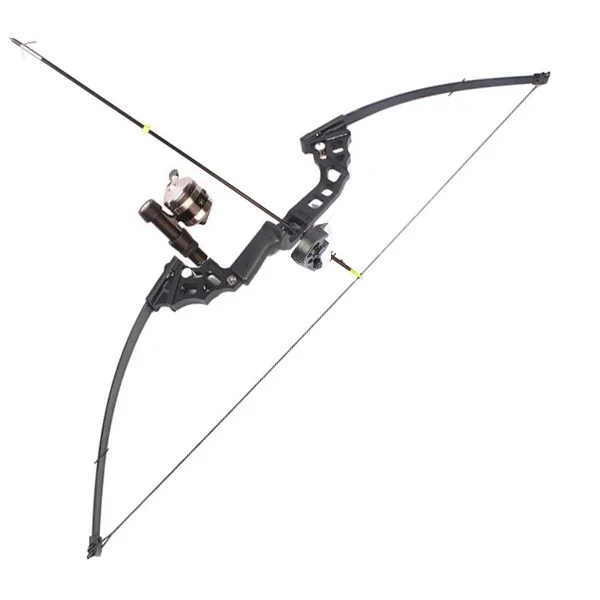 Straight Bow Hunting fishing Long Bow Recurve Bow Fiberglass Limb Foldable Aluminum Handlein