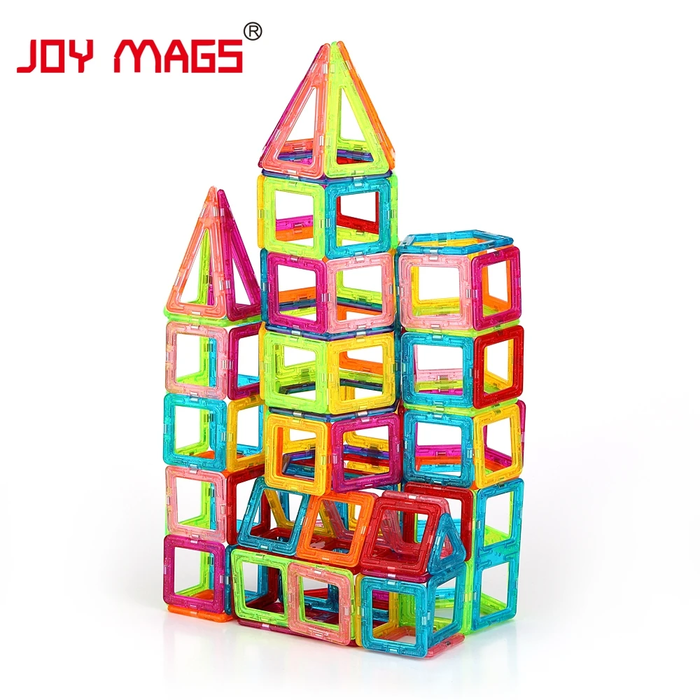 JOY MAGS игрушка мини Магнитная 100/110/130 шт./лот строительные блоки игрушки DIY 3D Магнитный конструктор развивающие кирпичи