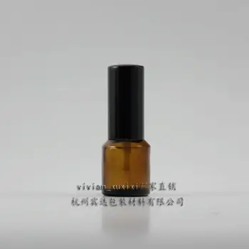 

15ml brown/amber Glass travel refillable perfume bottle with black aluminum atomiser/sprayer,perfume container,thin bottom