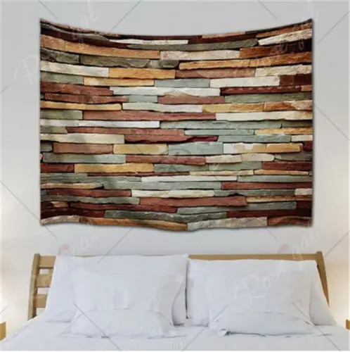 Art-3D-Stone-Brick-Decorative-Tapestry-Wall-Hanging-Living-Room-Home-Decoration