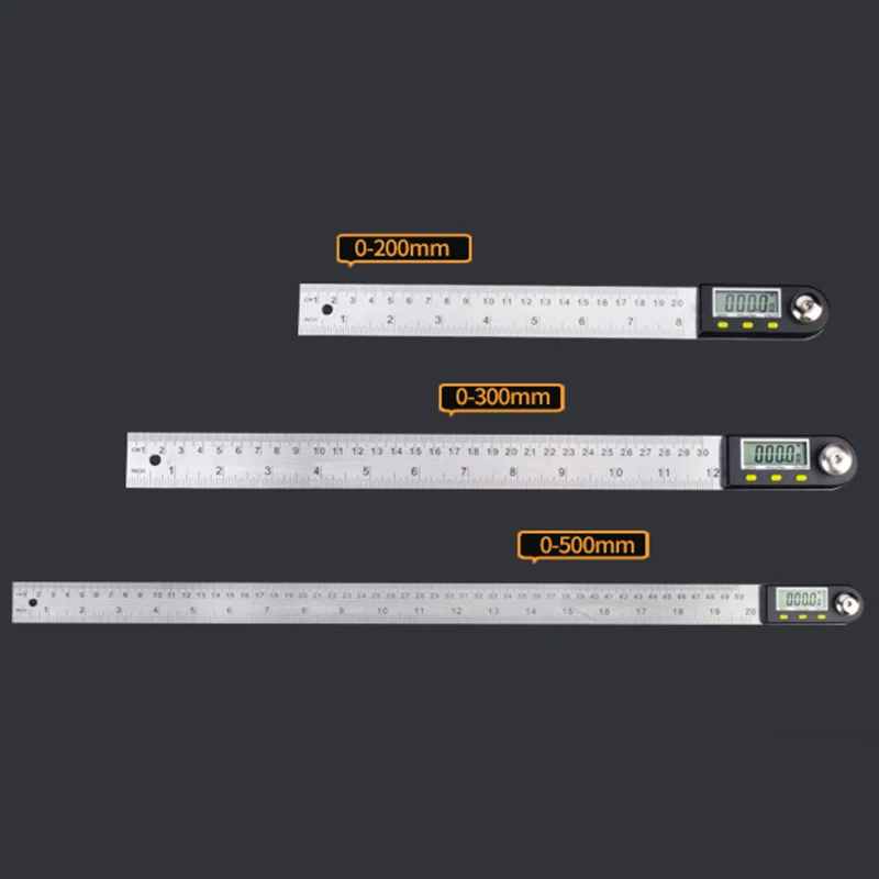 Электронный IP54 из нержавеющей стали угловая линейка для деревообработки транспортир цифровой штангенциркуль дисплей Многофункциональный 360 градусов