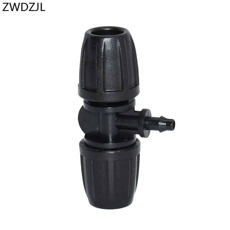 

Garden hose tee 8/11 to the 4/7 Connector irrigation 1/4" to 3/8 reducing tee barb 3 way Connecting Hose adapter 5pcs