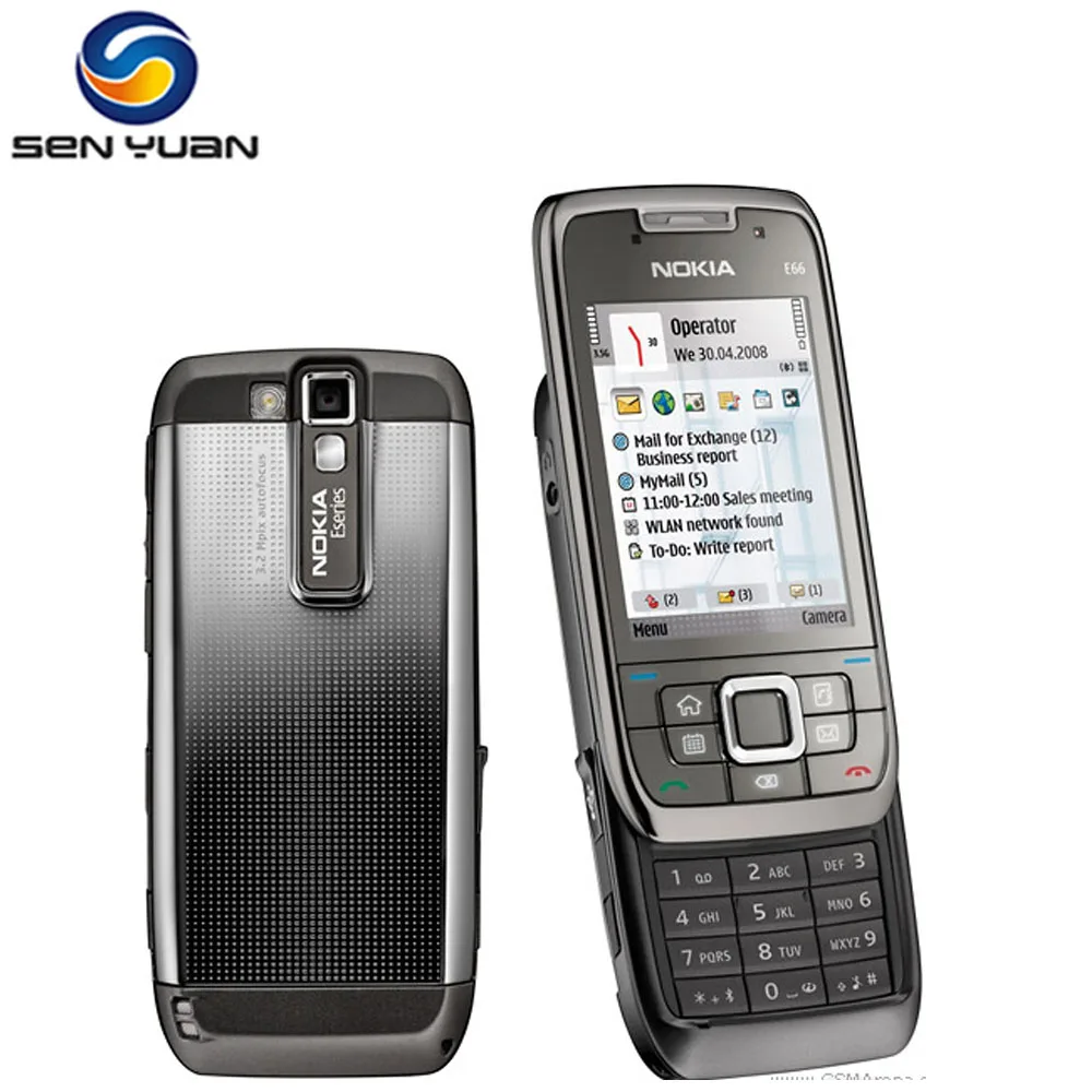 

Unlocked Nokia E66 Cell Phone 3G WIFI Bluetooth 3.15MP Camera cheap nokia E66 Mobile Phone