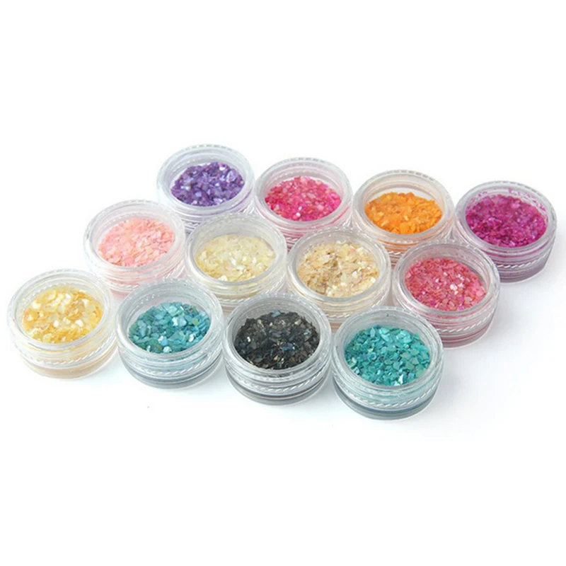 12 Colors Nail Art Decorations Nails Accessoires 3D Nail Art