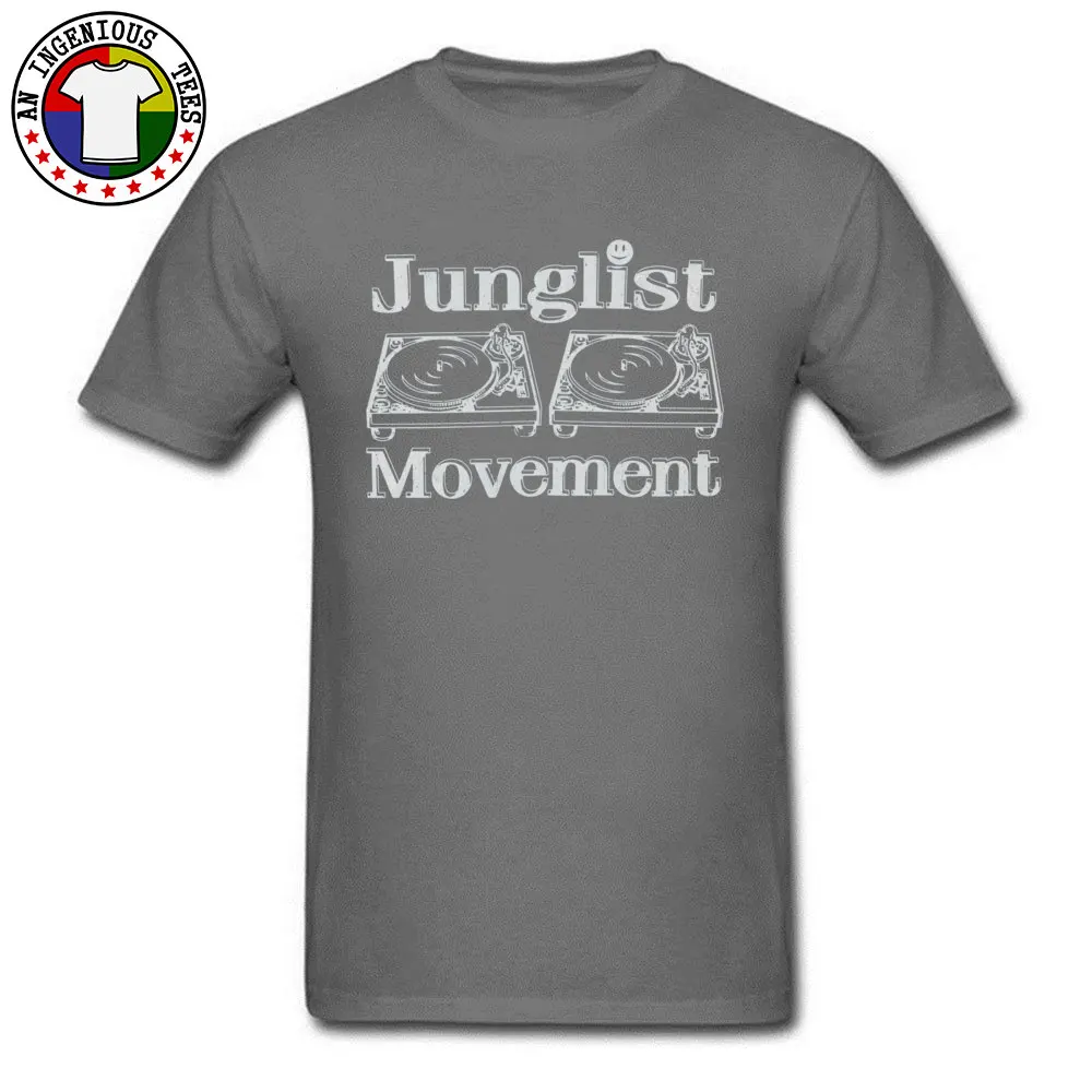 Crewneck Junglist Movement -2936 100% Cotton Male T Shirts Printed On Short Sleeve T Shirt 2018 Hip hop Clothing Shirt Junglist Movement -2936 carbon