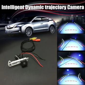 

HD CCD Intelligent Dynamic trajectory Sport Camera Rear View Backup Parking For Renault Clio 4 2014~2015 / License Plate Light