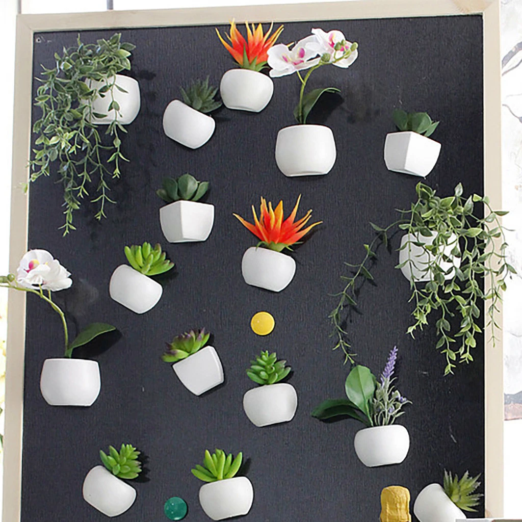 6pcs Cute Succulent Plant Magnet Button Cactus Refrigerator Message Sticker Magn 6pcs Cute Succulent Plant Magnet Button Cactus Refrigerator Message Sticker Magn