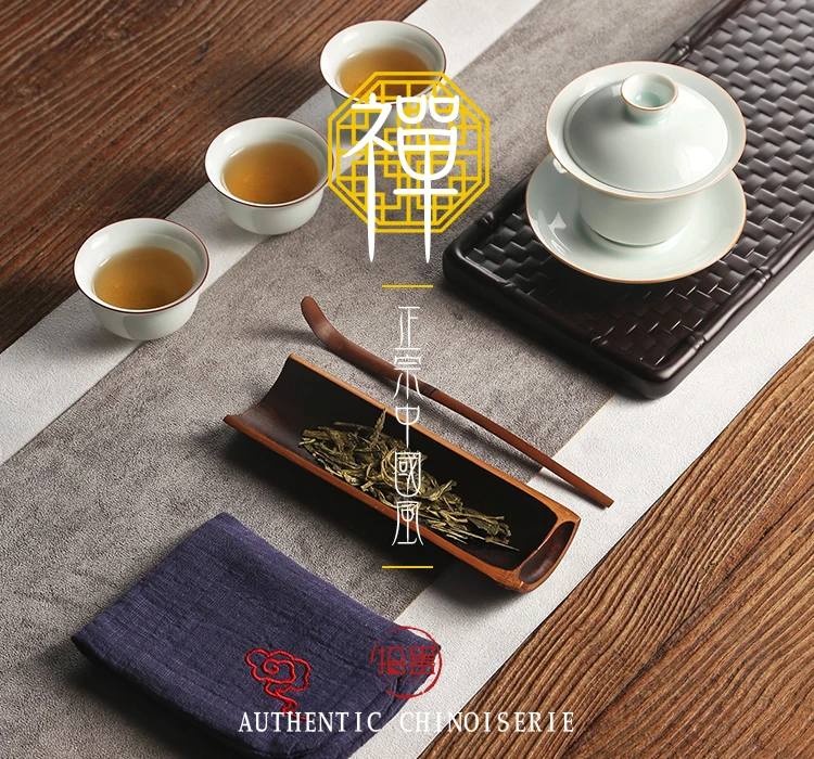 Чайная ложка ручной работы из натурального бамбука, китайский чайный набор из 4 предметов, высококачественный набор для зеленого чая, кофейная ложка матча, аксессуары, инструменты