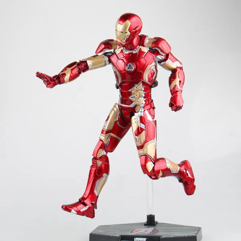 Marvel Comics Play Arts Kai Marvel 25 см Железный человек Сменное лицо супер герой Железный человек ПВХ Фигурки игрушки Аниме Фигурки игрушки подарки