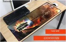 Yuzuoan Бесплатная доставка World of Tanks WOT клавиатура игровые коврики Размеры для 40x90x0,3 см игровые коврики для CSGO DOTA LOL Gamer