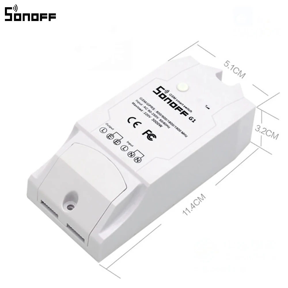 Sonoff G1 GPRS GSM пульт дистанционного управления умный WiFi переключатель поддержка SIM