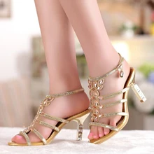 Floral Gold Himmelblau Farben Strass High Heels Sandale Prom Abendgesellschaft Schuhe Kleid Für Frauen Lady Brautkleid Schuhe