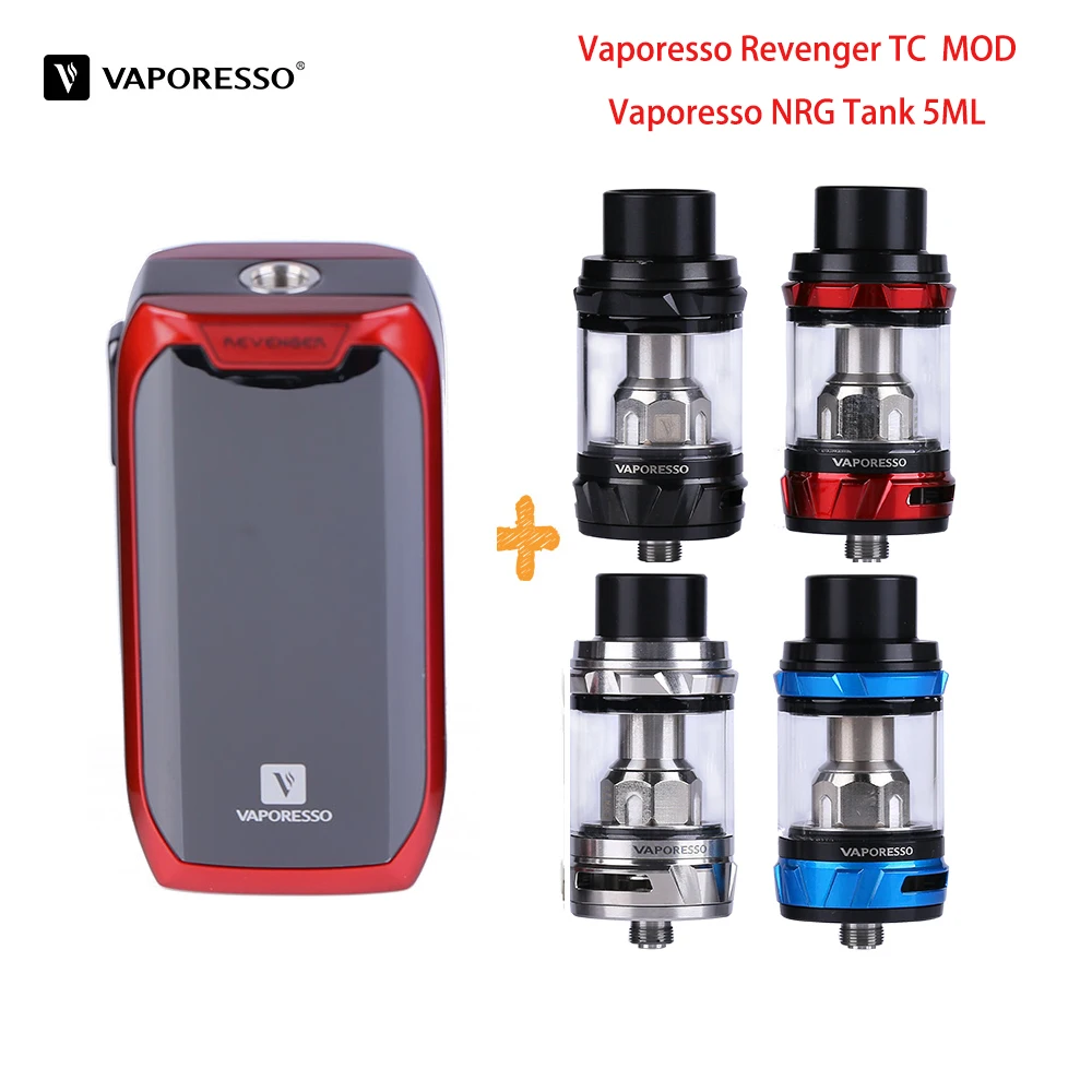 Оригинальный Vaporesso Revenger TC коробка мод 220 Вт с NRG танк 5 мл Aomizer испаритель