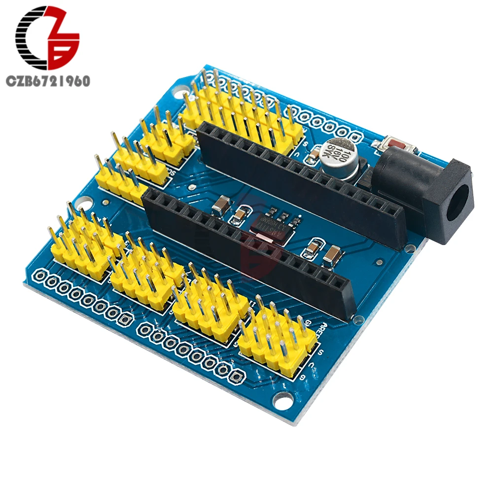 Модуль NANO I/O датчик расширения щит плата I2C PWM сервоаналоговый AREF для Arduino UNO R3 Nano V3.0