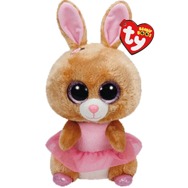 Ty милые животные желтый кролик плюшевая игрушка кукла Рождественский подарок " 15 см