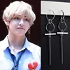 Korea Star Punk Earrings Hipster Rock Men Women Long Chain Hip-hop Stainless Steel Ear Clip Street Pop Stud Earring Guys Jewelry ► Photo 1/6