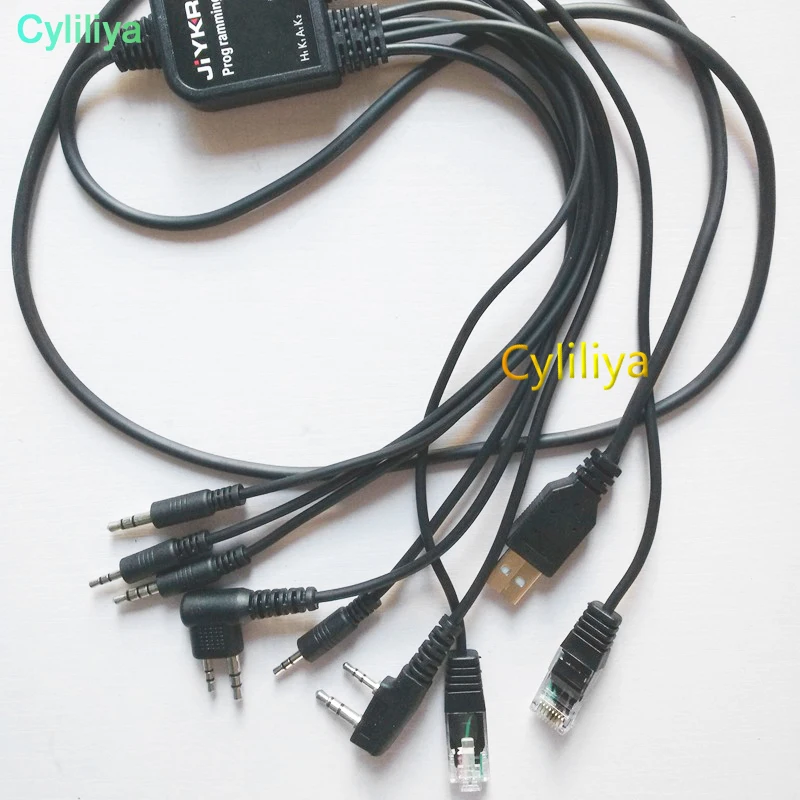 Dhl ИЛИ ems 100 шт. 2018 Новый 8 в 1 USB Программируемый кабель для kenwood baofeng motorola yaesu icom Handy