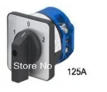 

changeover switch ca10-125/1 , lw26-125/1 125A 690v 3 position 1 knots combination switch
