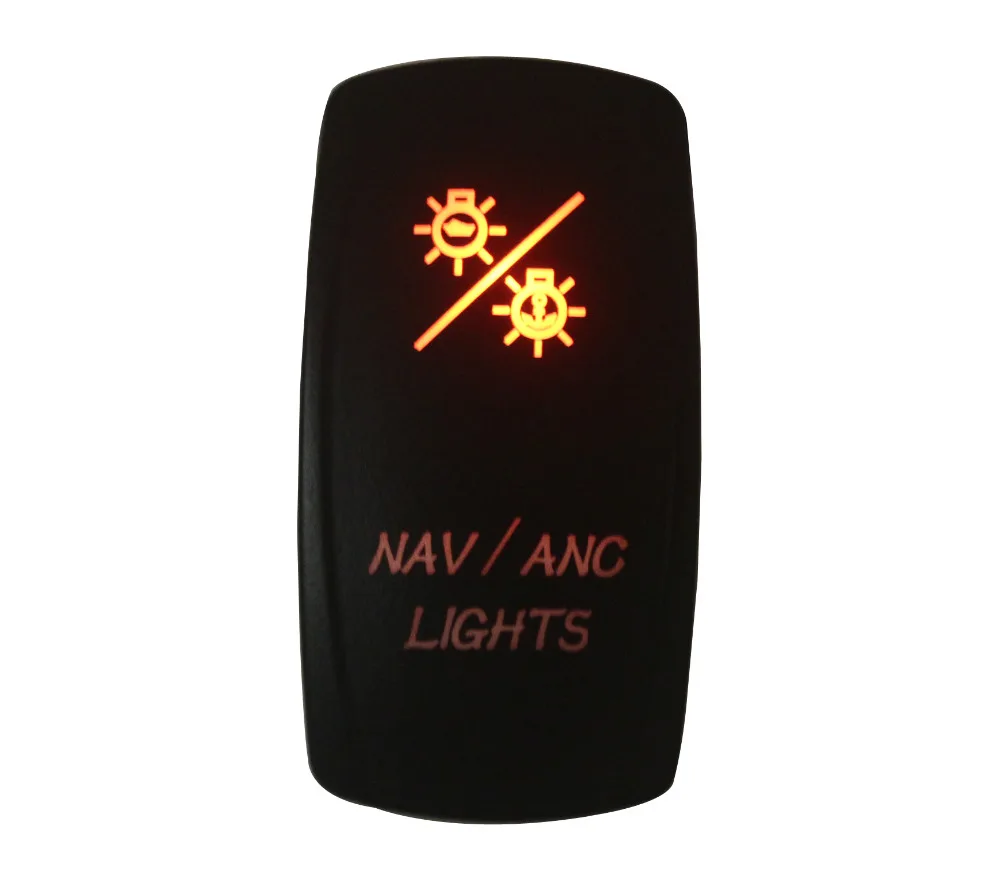 Waterproof IP66 Marine Boat Car NAV/ANC LIGHTS Rocker Switch On off on