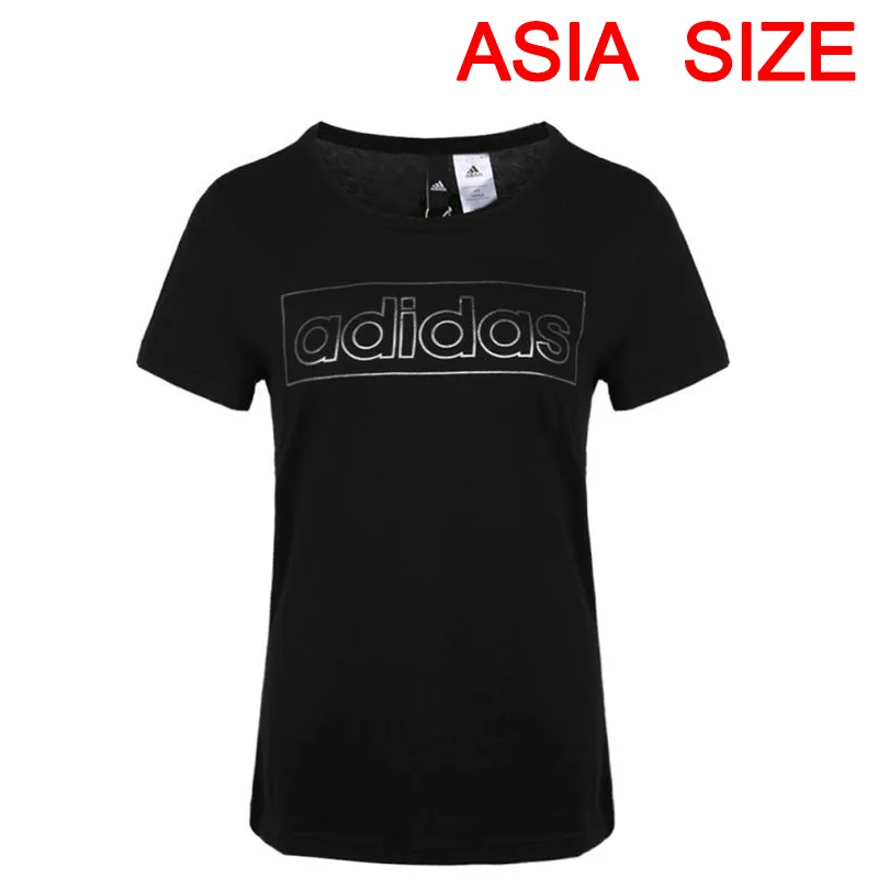 Новое поступление, Адидас фольга, линейная футболка, женские футболки, короткий рукав, спортивная одежда - Цвет: DJ1590