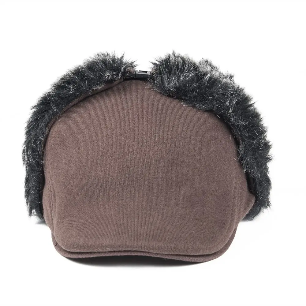 VOBOOM зимние теплые Earflap Bomber Hat для мужчин без каблука Плющ кепки защита ушей