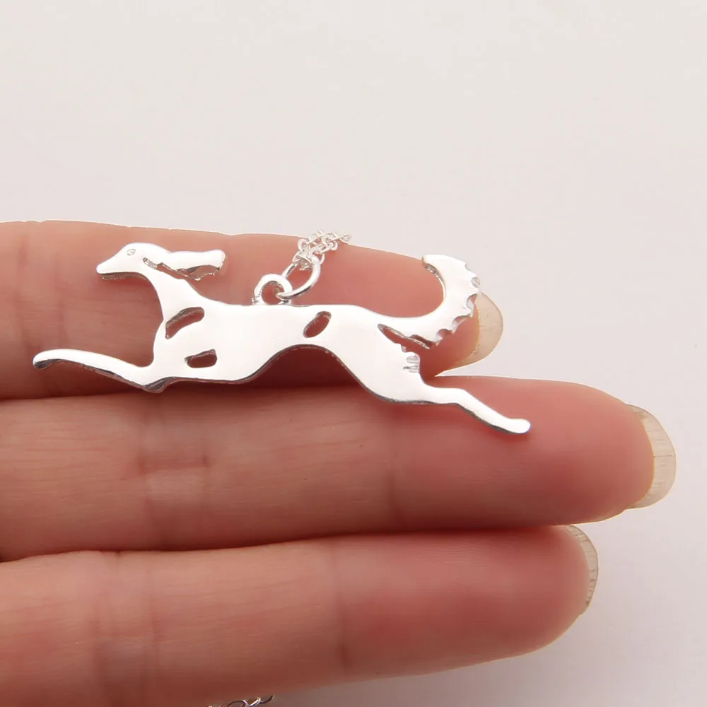 Ожерелье с подвеской Leaping Saluki для собак спасателей домашних животных любовные