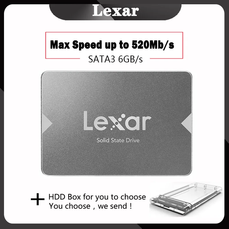 Lexar SATA SSD HDD 550 МБ/с. 120G 240G 480G 128G 256G 512G SATA3.0 2," Внутренний твердотельный накопитель Жесткий диск для ноутбука