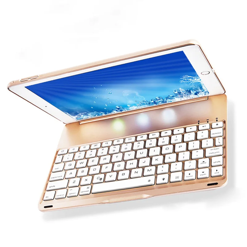 Раскладушка Обложка для iPad 9,7 дюймов A1823 клавиатура Bluetooth Беспроводной для iPad Keyboard 2017 2018 чехол для A1893 A1474