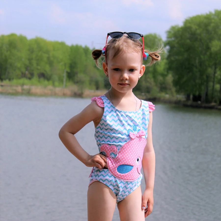 Детский слитный купальник с вышивкой кита|wear girls|wear beachgirls wearing swimwear |