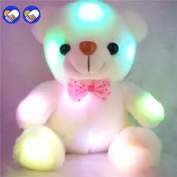 Игрушка мечта Новинка 20 см Прекрасный мягкий LED красочный светящийся мини-мишка плюшевые игрушки Подарки на день рождения