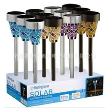 Светодиодный светильник на солнечной батарее из нержавеющей стали, светодиодный светильник, супер яркий уличный фонарь для улицы, ландшафтный светильник для двора, виллы, сада, лужайки