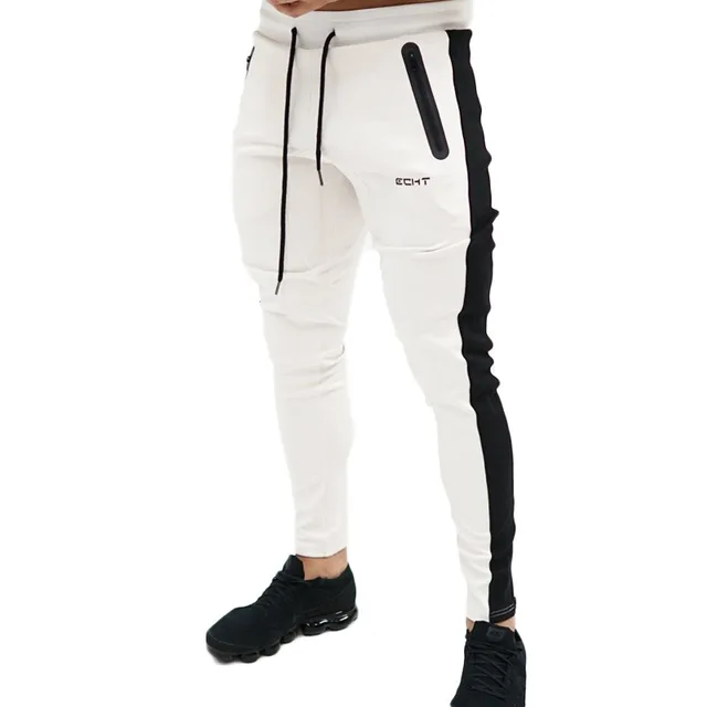 Casual Patchwork Pants Men Gym Fitness Trackpants Joggers Sweatpants Cotton Trousers Sport Training Pant Male Running Sportswear 1