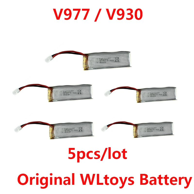 

5pcs/lot Original WLtoys V977 / V930 battery XK K110 Original WLtoys spare parts 3.7V 450mAh Battery Free Shipping