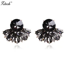 Ztech Новое поступление полный кристалл Роскошные серьги Для женщин элегантные серьги горный хрусталь модные свадебные украшения Женское вечернее платье