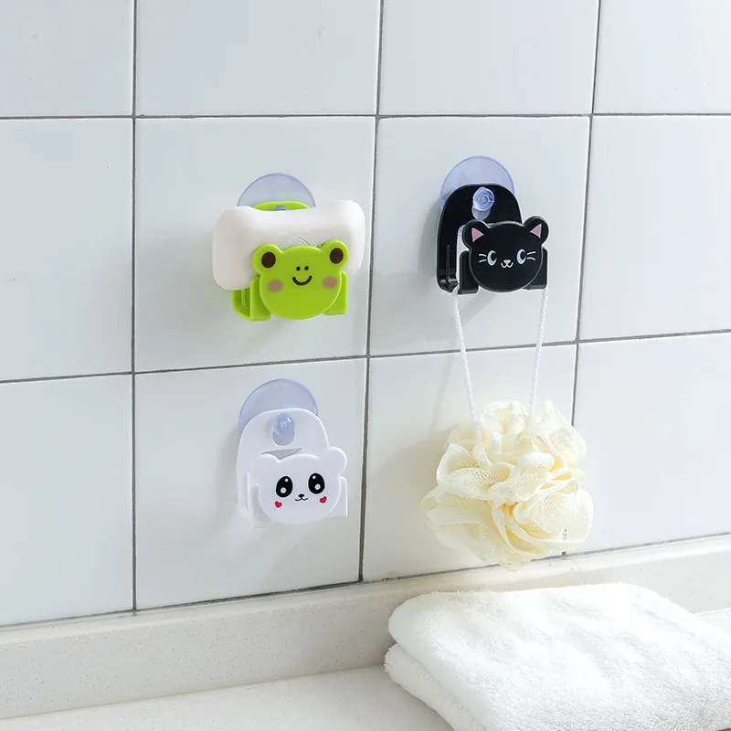 Cute Dish Cloth Sponge Holder Rack with Suction Cup Animal Sucking Sink Storage Shelf Container C1022 | Дом и сад