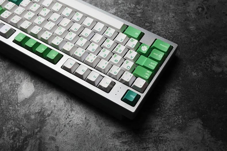 Вишневый профиль краситель Sub Keycap набор ПБТ пластик Зеленый ирландский макет королевская машинка colorway для gh60 xd64 xd84 xd96 tada68 87 104