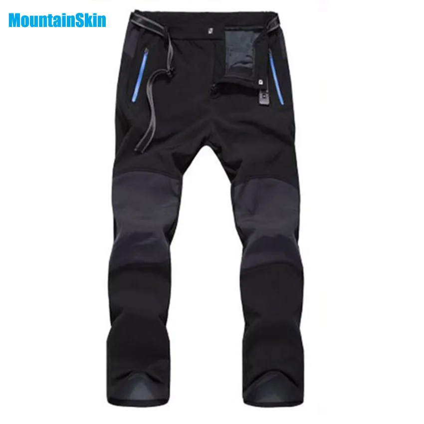 Mountainskin 5XL Men Women Winter Fleece Softshell Pants Outdoor Sport