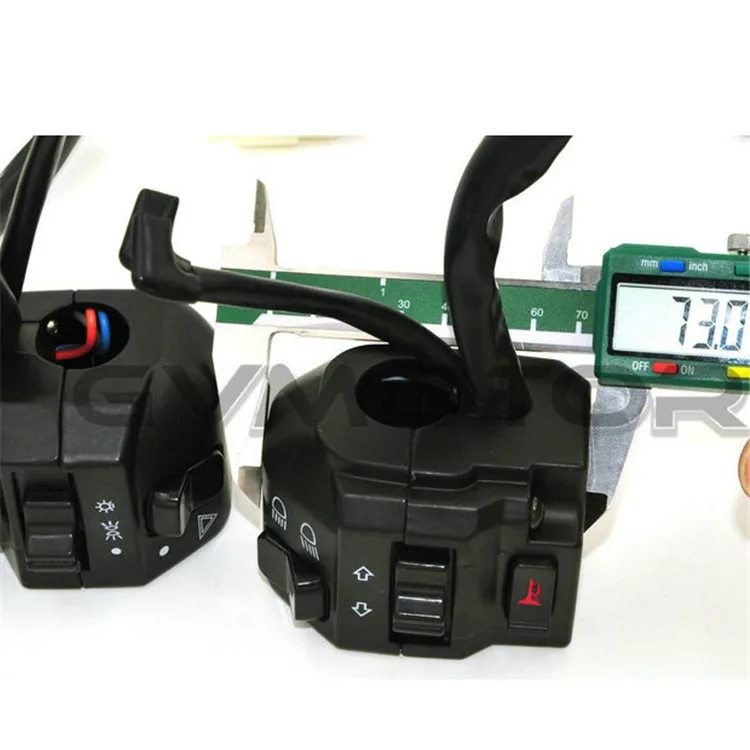 Interruptor de motocicleta cromado de aluminio para interruptores Harley Davidson Controlador universal de motocicleta Sistema eléctrico faro Interruptor de motocicleta cromado de aluminio para interruptores Harley Davidson Controlador universal de motocicleta Sistema eléctrico faro