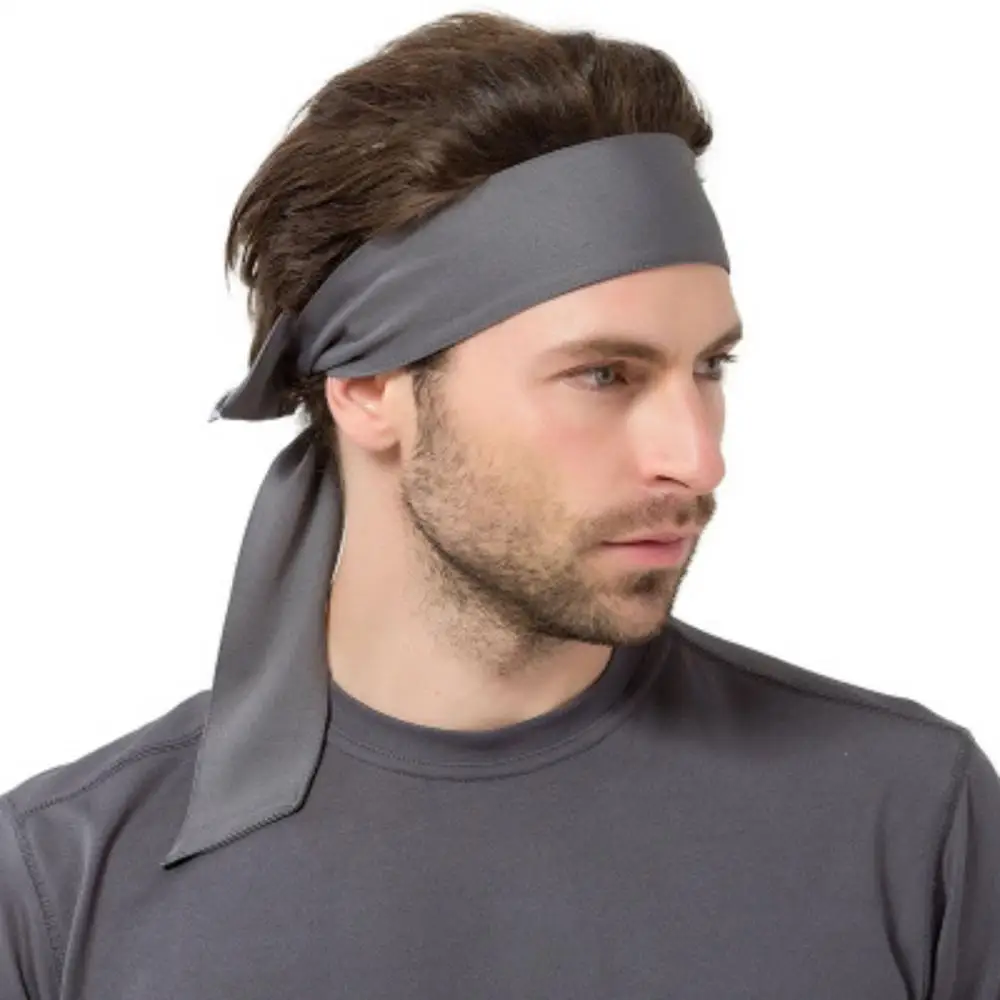 

Men women solid yoga running sweaty bands fitness breathable turban non slip headband for cycling Gym outdoor sports