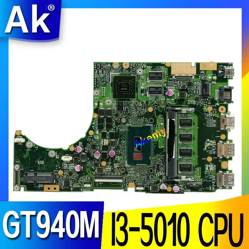  AK K401LB GT940M/2G / I3-5010CPU / DDR3L 4GB RAM Motherboard For ASUS K401L K401LB K401 Laptop Main