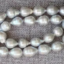 Натуральный 9-10 мм серый мелкий пресноводный жемчуг свободные бусины 14''
