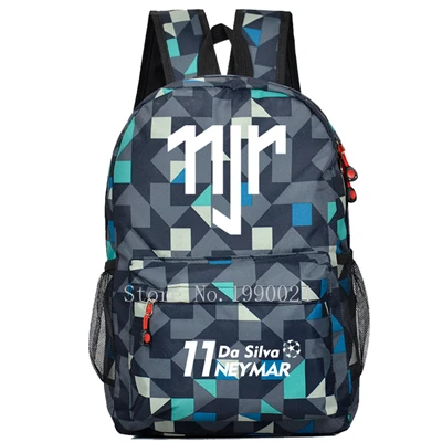 Подростковые школьные сумки Neymar аниме, рюкзаки для книг, сумка для футбола, детская модная сумка на плечо, Студенческая дорожная сумка, Mochila Escolar - Цвет: Style 1