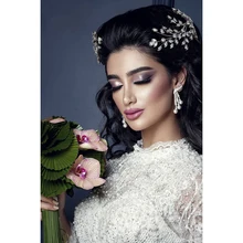 Диадемы и короны HADIYANA новые модные свадебные украшения для волос аксессуары, Очаровательный роскошный элегантный для Для женщин Циркон BC4860 Accesorios Mujer