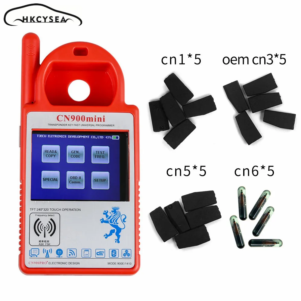 

Newest V1.23 Smart CN900 Mini Transponder Key Programmer for 4C 4D 46 48 G Chips with CN1 CN3 CN5 CN6 Chip