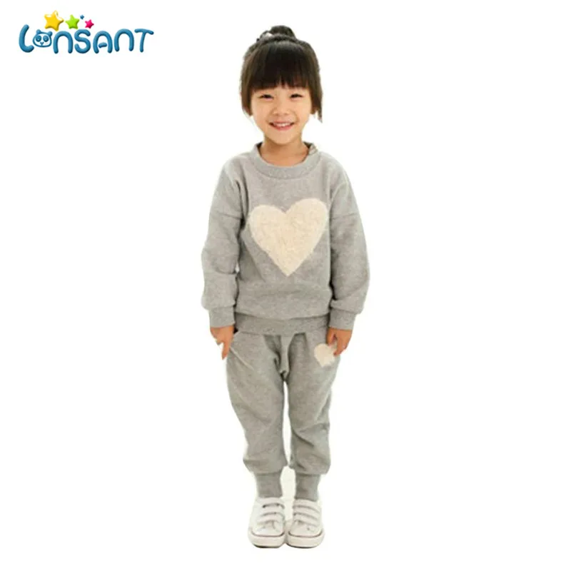 LONSANT Clothing Sets Baby girls Clothes Set Casual Long Sleeve Suit