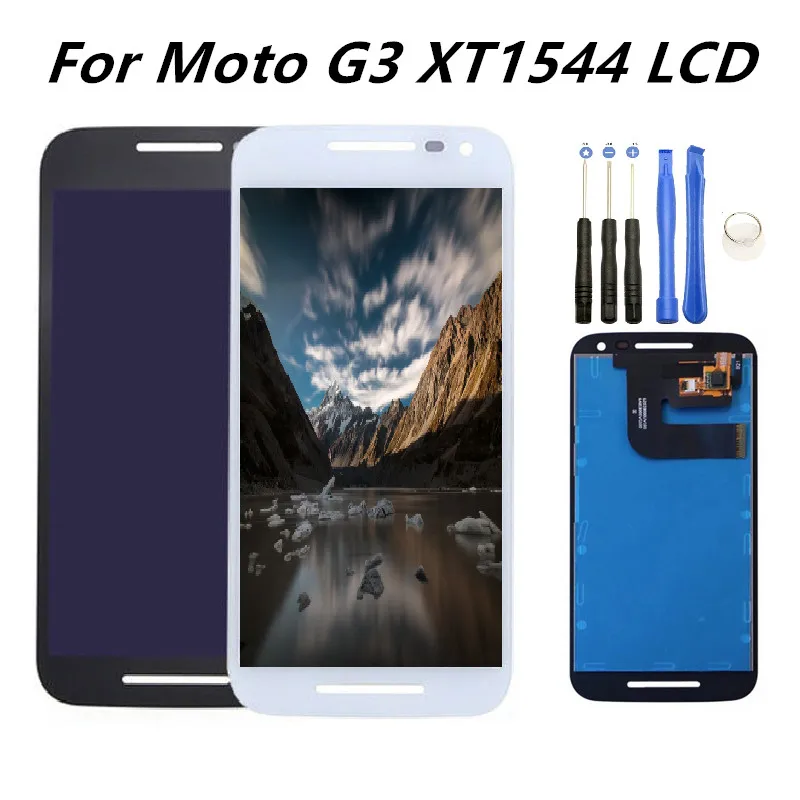 

5.0" LCD For Motorola Moto G3 Display XT1544 XT1543 G 3 XT1540 xt1541 xt1550 Touch Screen Digitizer LCD Assembly Free Tools