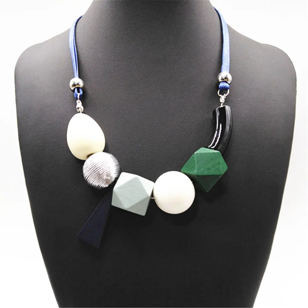 Женское винтажное ожерелье чокер неонового цвета черный красный этнический