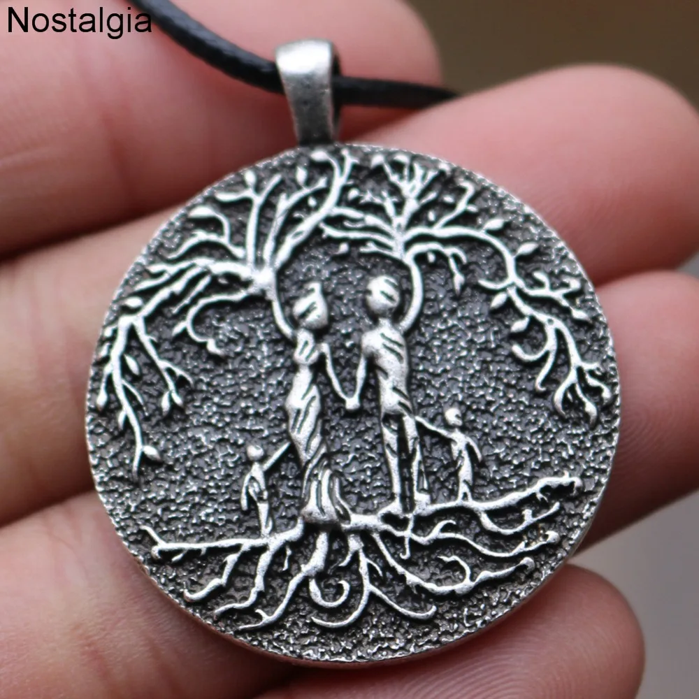 Семейное древо жизни Yggdrasi кулон отец мать дети отношения Wicca ...