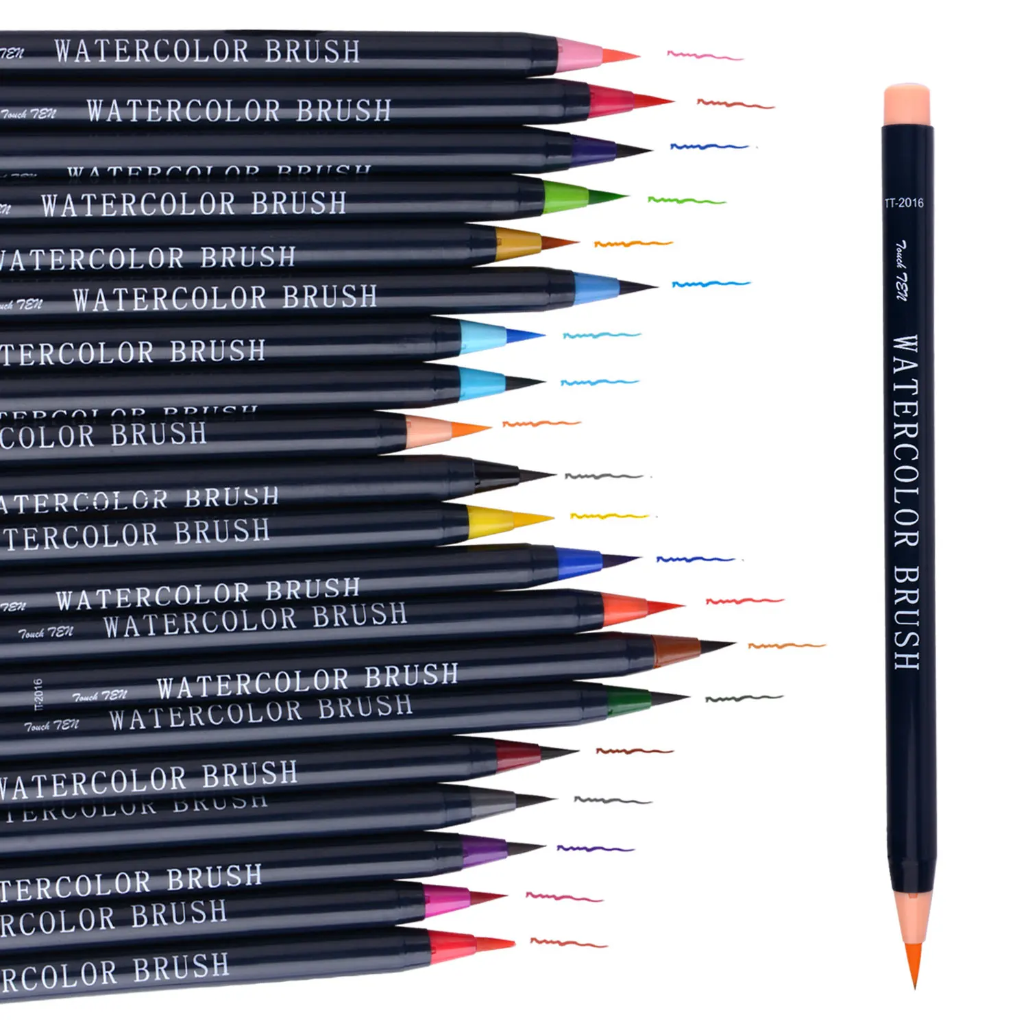 

20 Colors Premium Painting Soft Brush Pen Set Watercolor Markers Pen Effect Best For Coloring Books Manga Comic Calligraphy